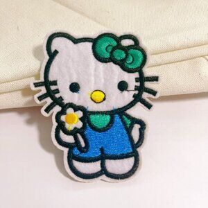Hello Kitty Flowers-iron on patch